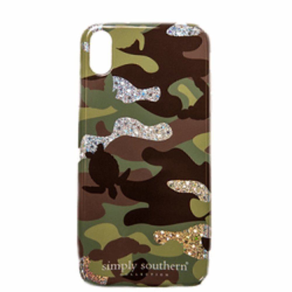 NIB Simply Southern Camo Turtle Sparkle iPhon Case
